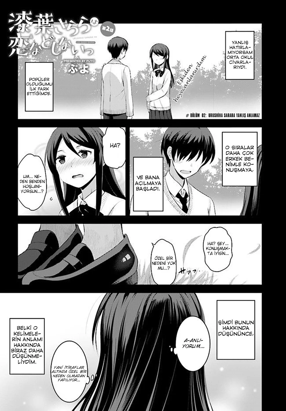 Urushiha Sarara wa Koi nado Shinai - Bölüm 2  - Sayfa 3